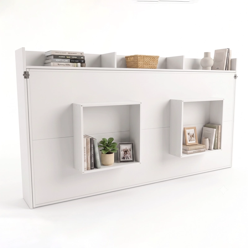CAMA PLEGABLE HORIZONTAL 1 PZA HOGA DUBAI BLANCO - 8