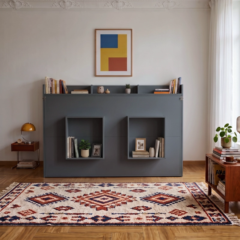 CAMA PLEGABLE HORIZONTAL 1 PZA HOGA DUBAI GRAFITO - 2