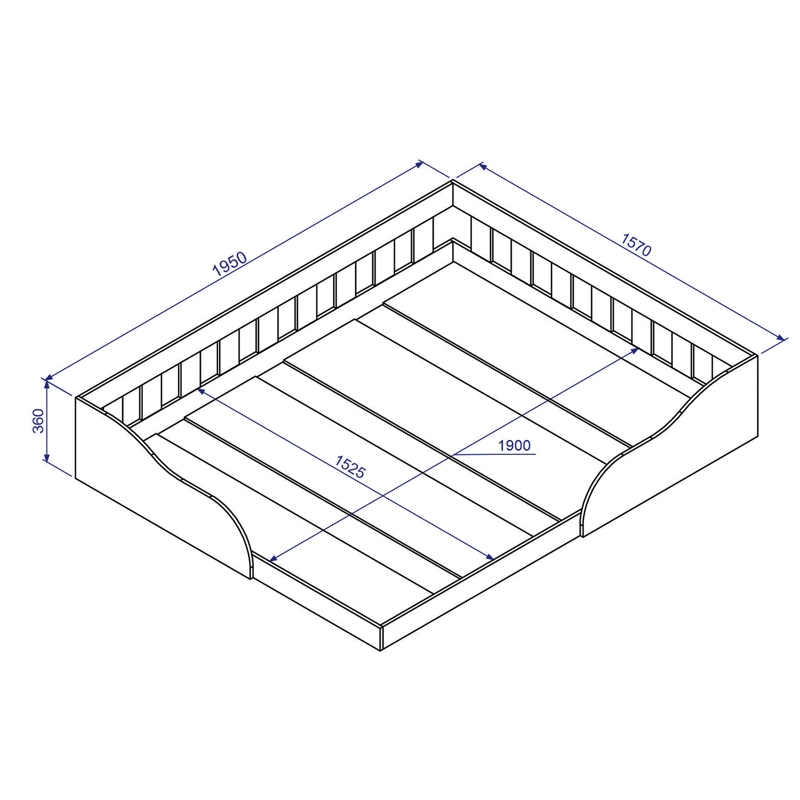 CAMA MONTESSORI 2 PZA HOGA VENECIA BLANCO - 3