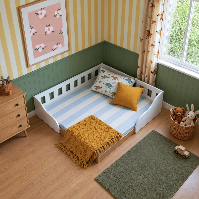 CAMA MONTESSORI 2 PZA HOGA VENECIA BLANCO - 4