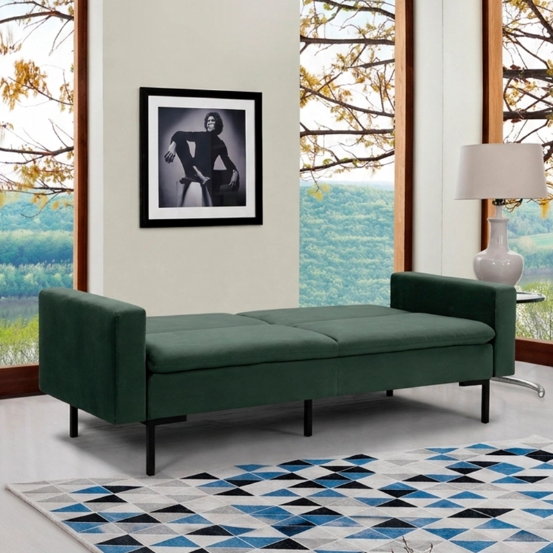 SOFA CAMA HOGA PLEASURE VERDE BOTELLA - 2