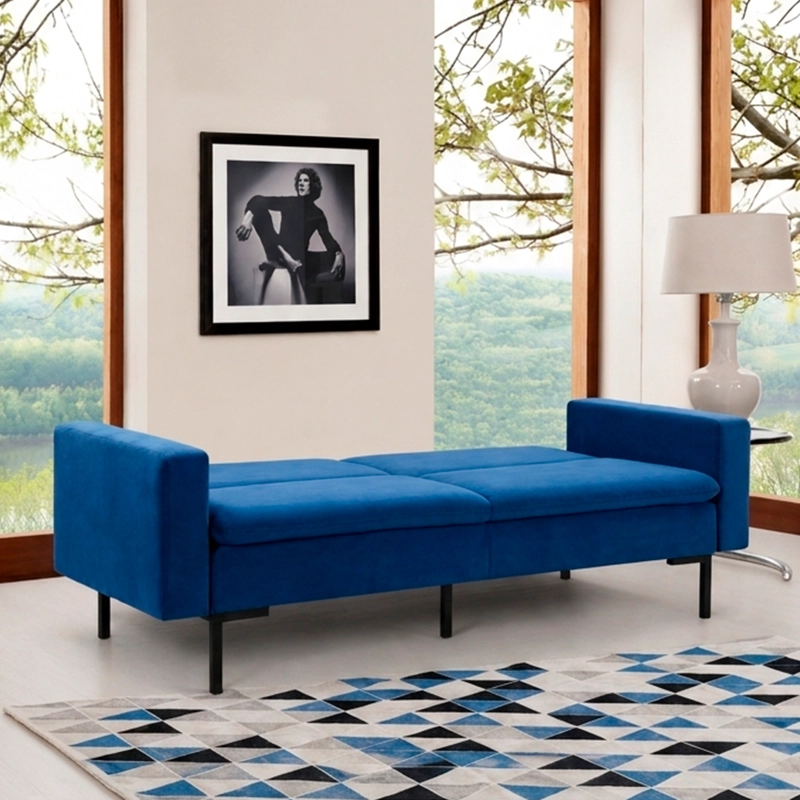 SOFA CAMA HOGA PLEASURE AZUL ELÉCTRICO - 2