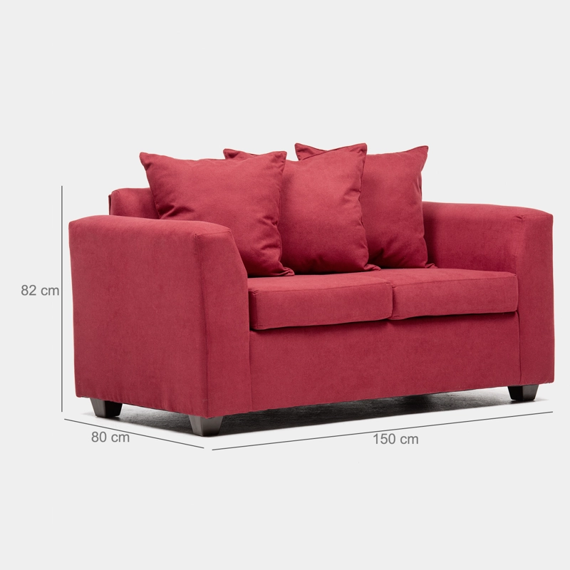 SOFA VIENA 2C ROJO - 3