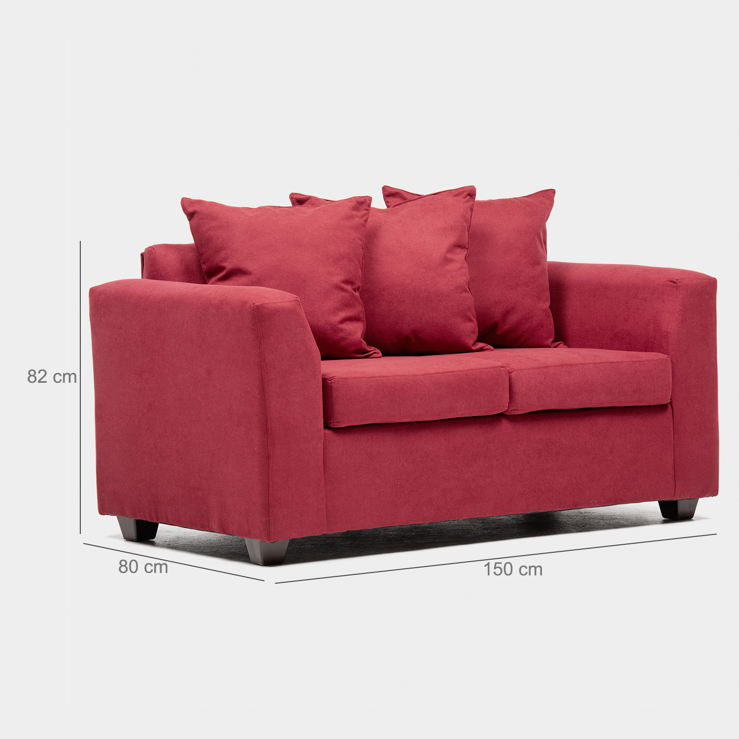 SOFA VIENA 2C ROJO - 3