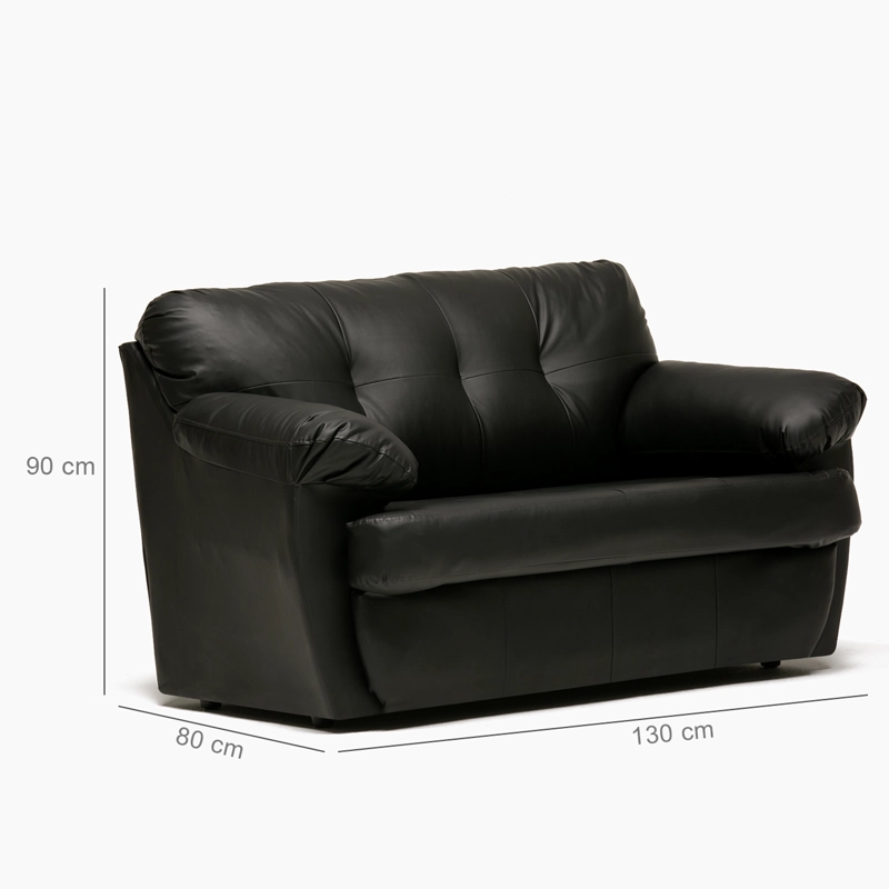 SOFA CABURGA 2CPOS NEGRO - 2