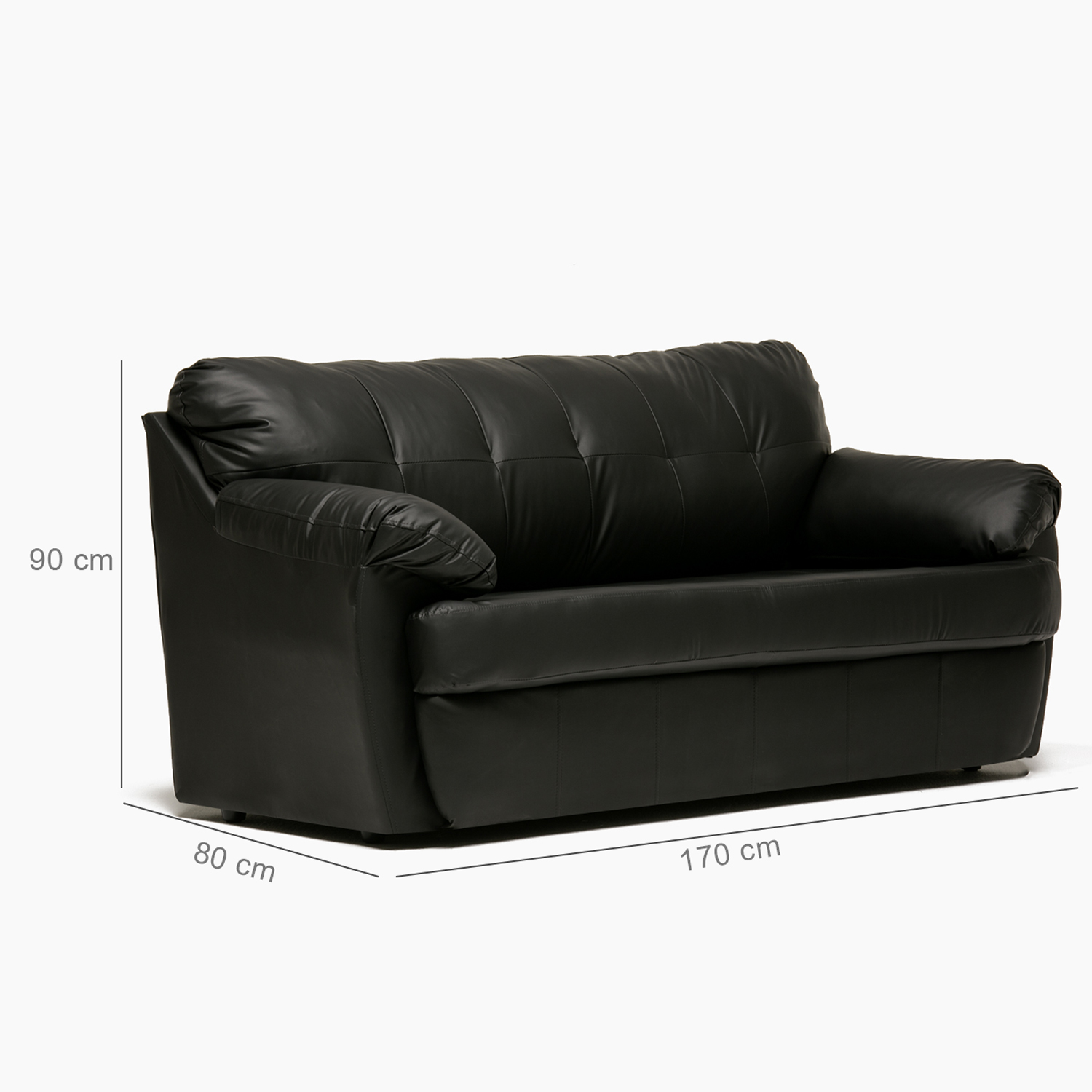 SOFA CABURGA 3CPOS NEGRO - 2