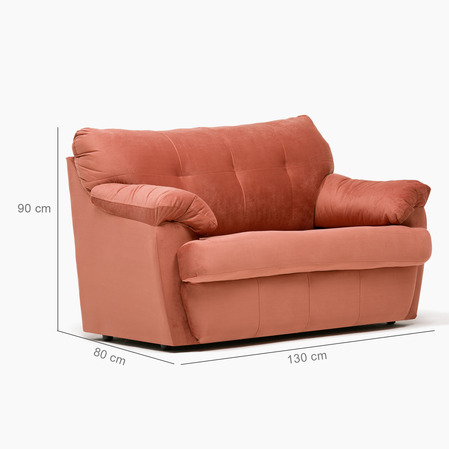 SOFA CABURGA 2CPOS TERRACOTA - 2