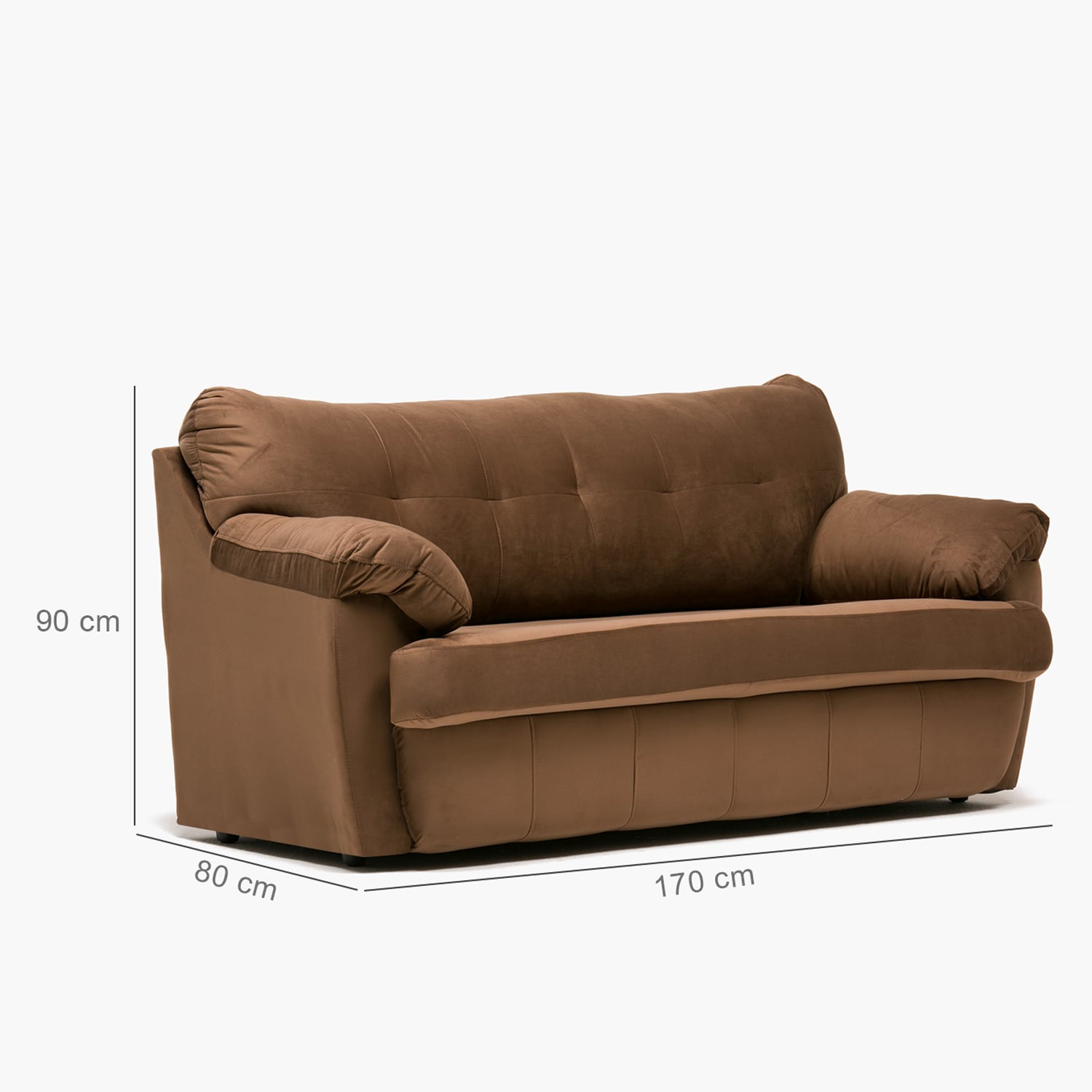 SOFA CABURGA 3CPOS CHOCOLATE - 2