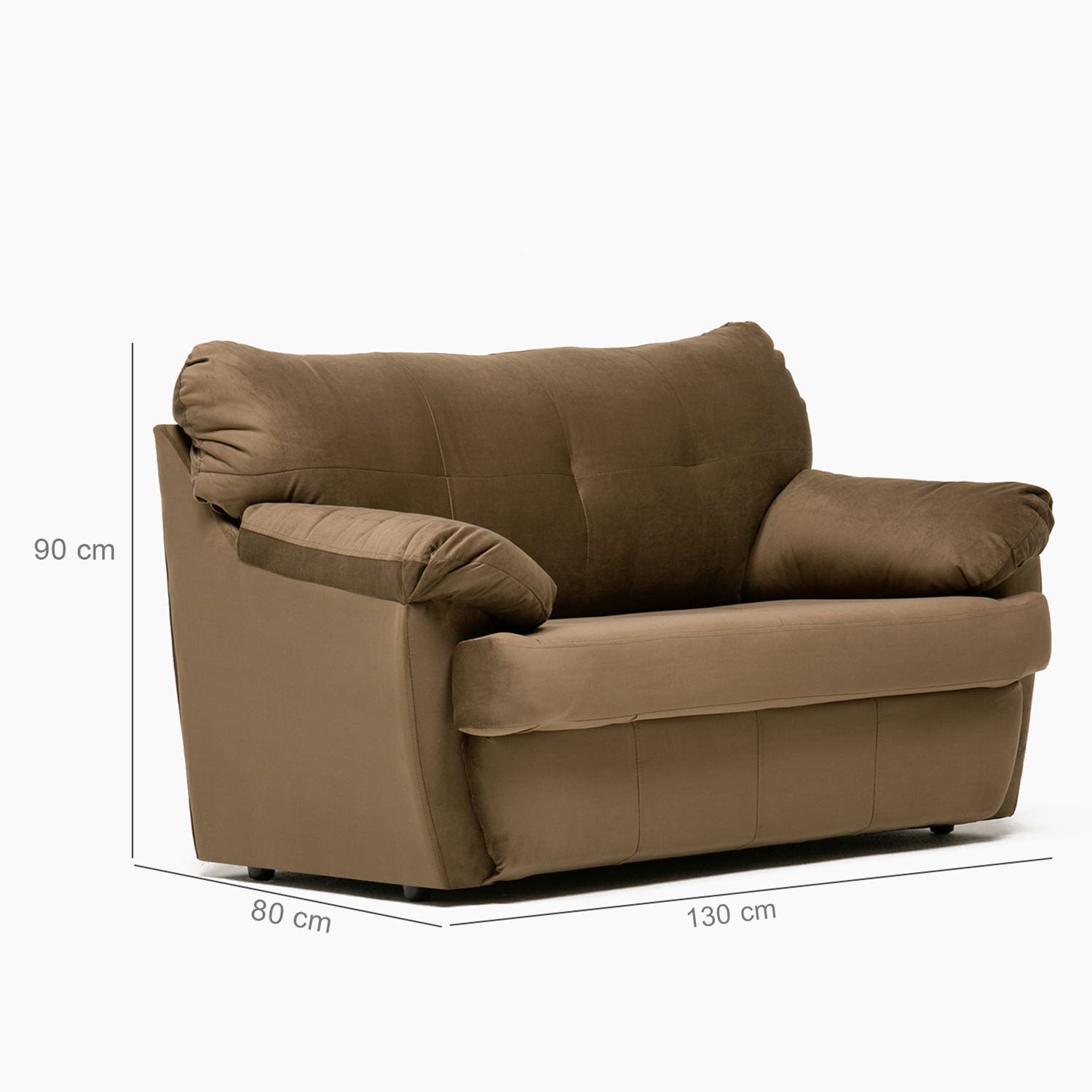 SOFA CABURGA 2CPOS CHOCOLATE - 2