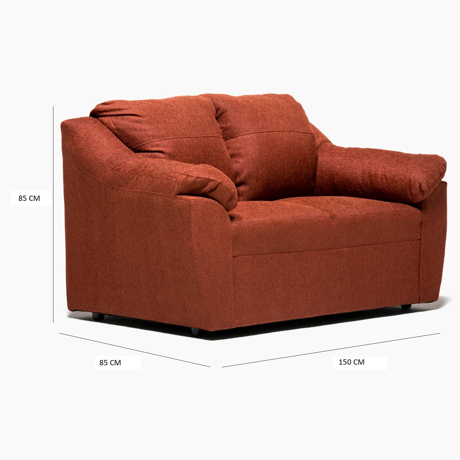 SOFA GENOVA 2CPOS TERRACOTA - 2