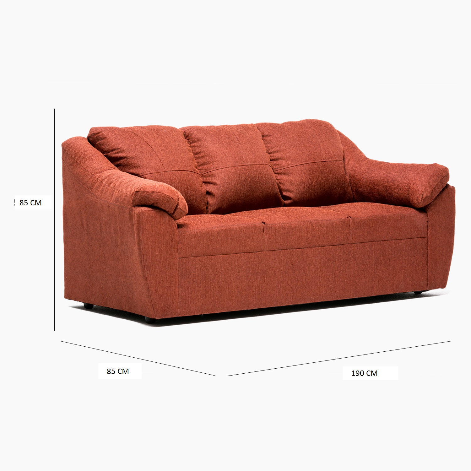 SOFA GENOVA 3CPOS TERRACOTA - 2