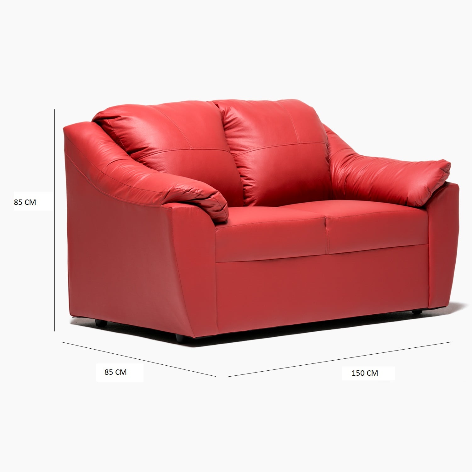 SOFA GENOVA 2CPOS ROJO - 2
