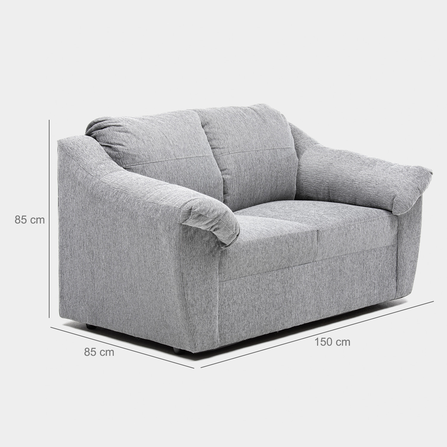 SOFA GENOVA 2CPOS GRIS - 2