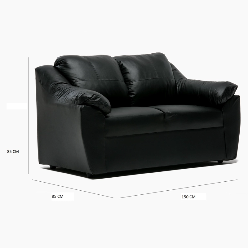 SOFA GENOVA 2CPOS NEGRO - 2