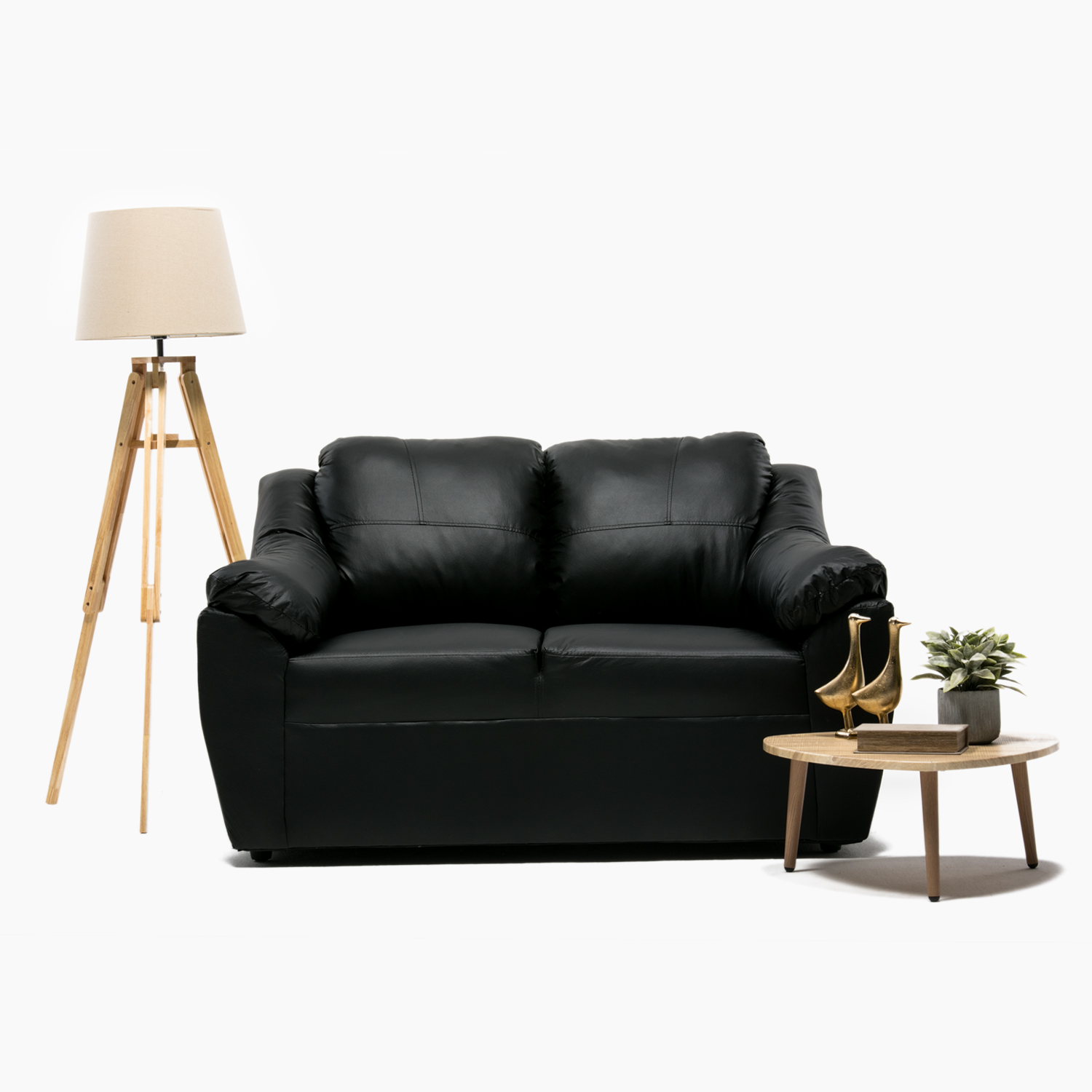 SOFA GENOVA 2CPOS NEGRO - 4