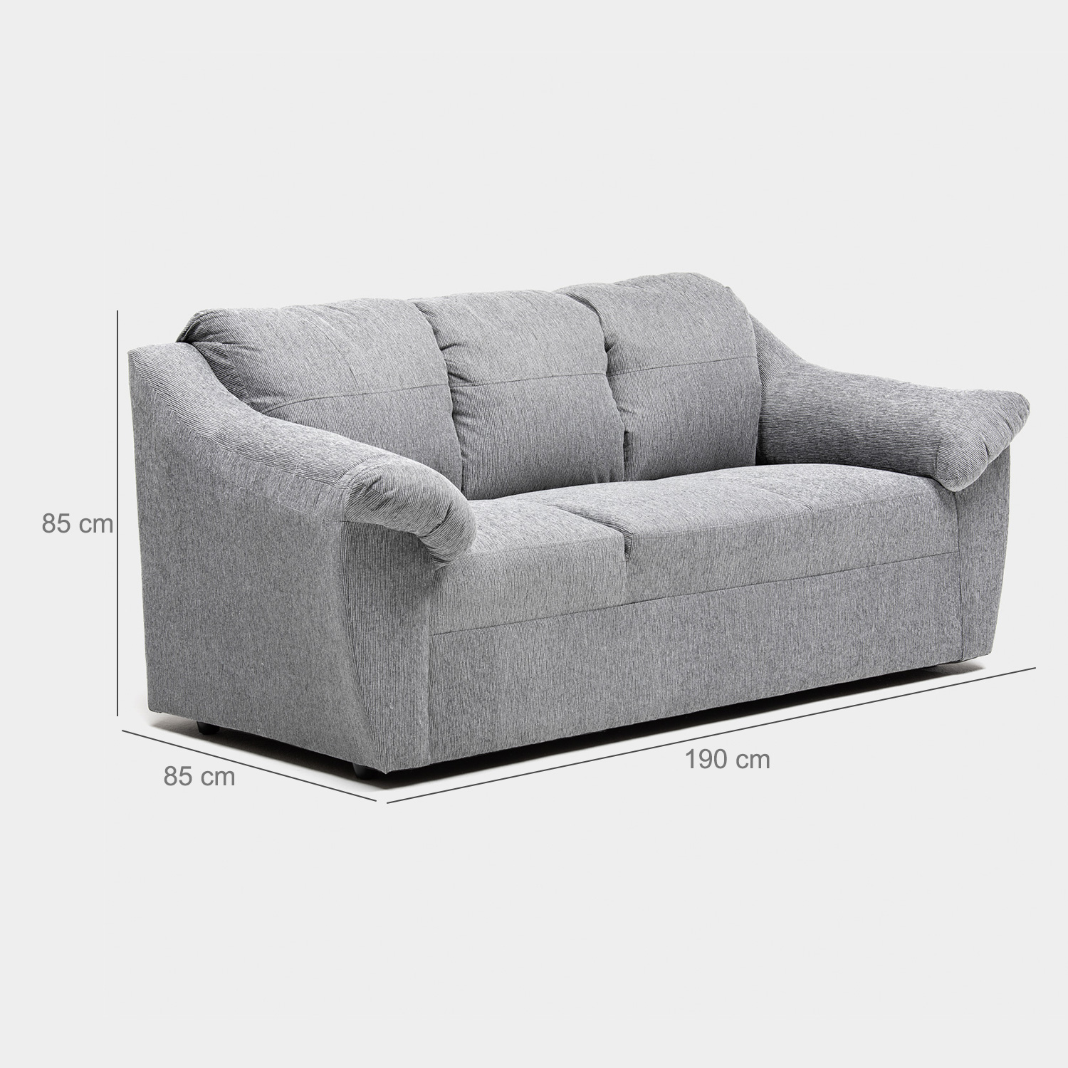 SOFA GENOVA 3CPOS GRIS - 2