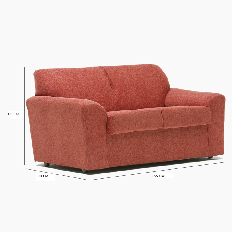 SOFA MILAN 2CPOS TERRACOTA - 4