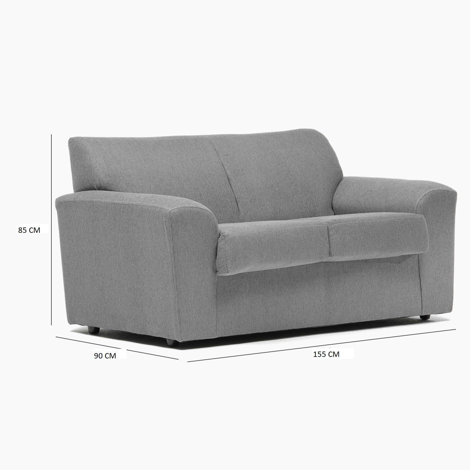 SOFA MILAN 2CPOS GRIS - 4