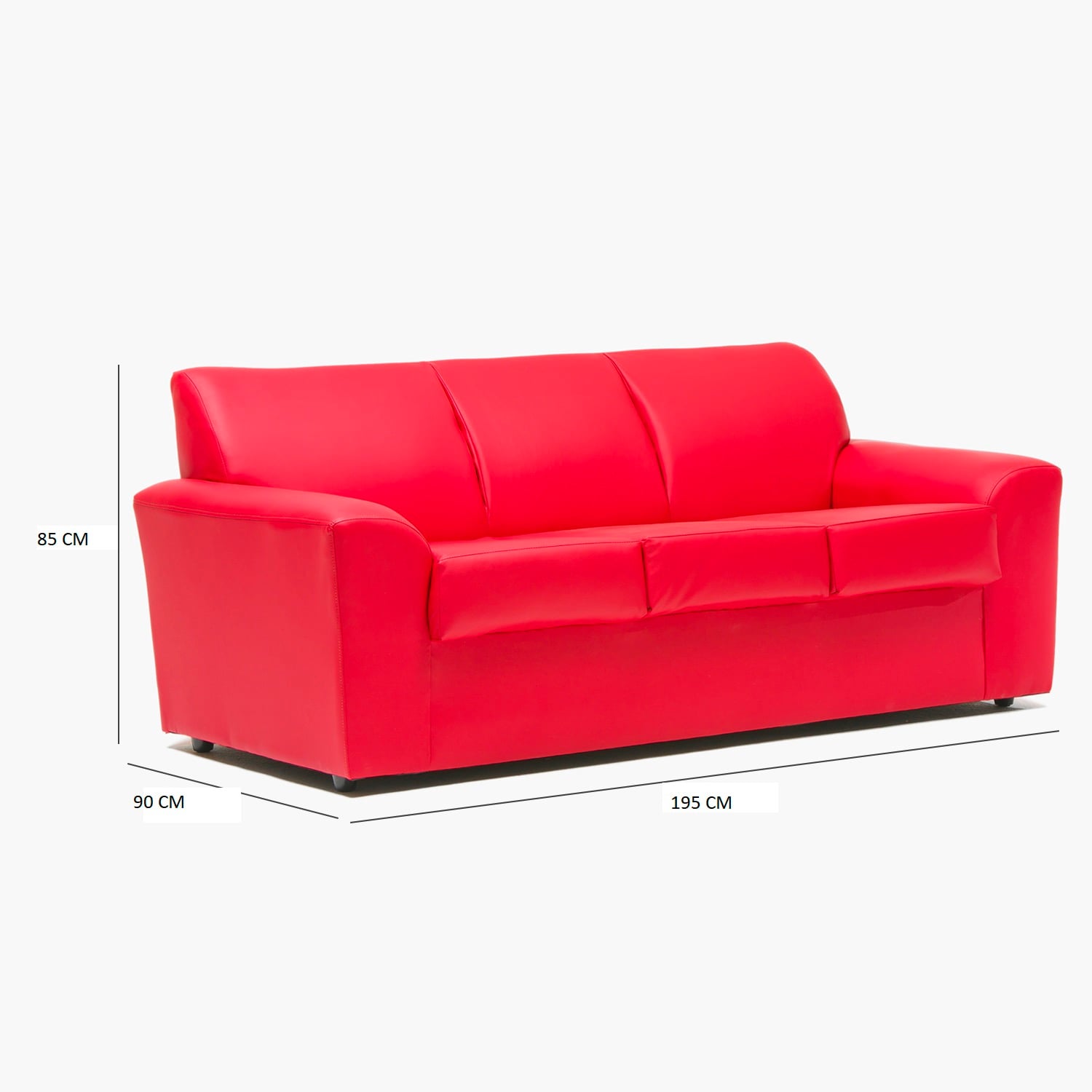 SOFA MILAN 3CPOS ROJO - 4