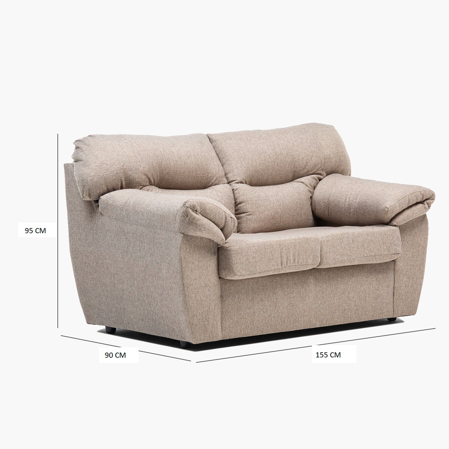 JUEGO LIVING NEW ZEUS 3-2CPOS BEIGE - 4