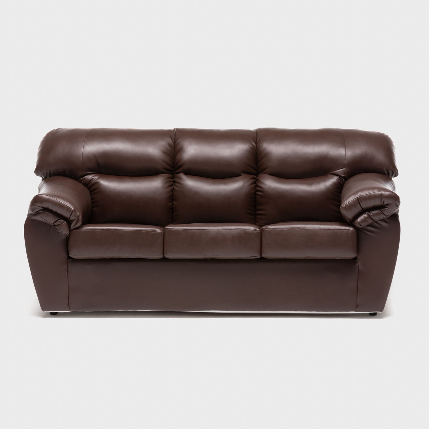 SOFA NEW ZEUS 3CPOS PU CAFÉ - 1