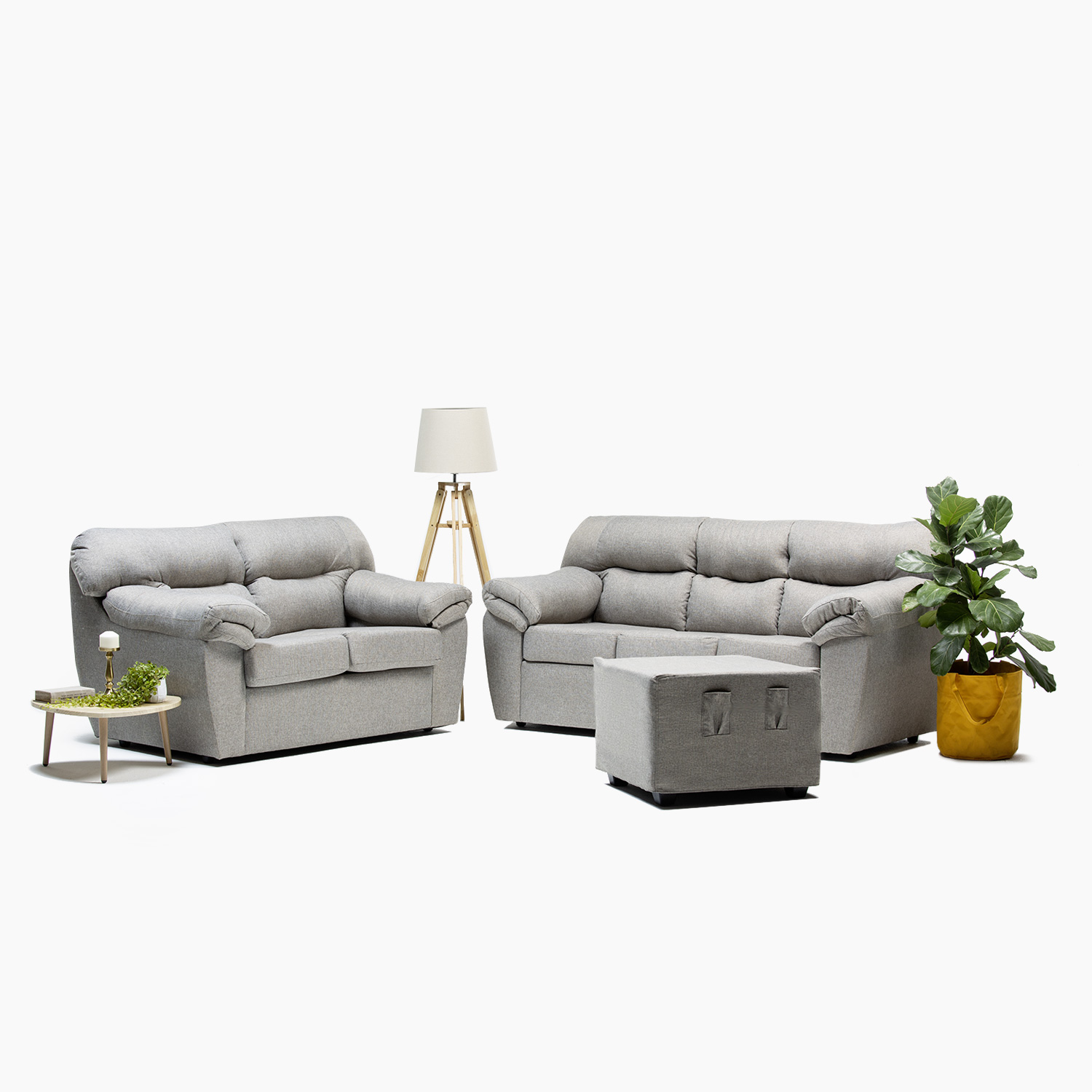 SOFA NEW ZEUS 3-2CPOS CARAMELO - 2
