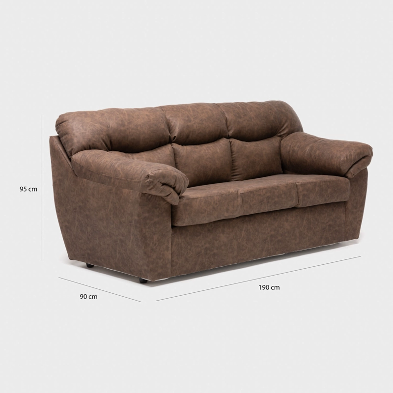 SOFA NEW ZEUS 3CPOS CARAMELO - 2