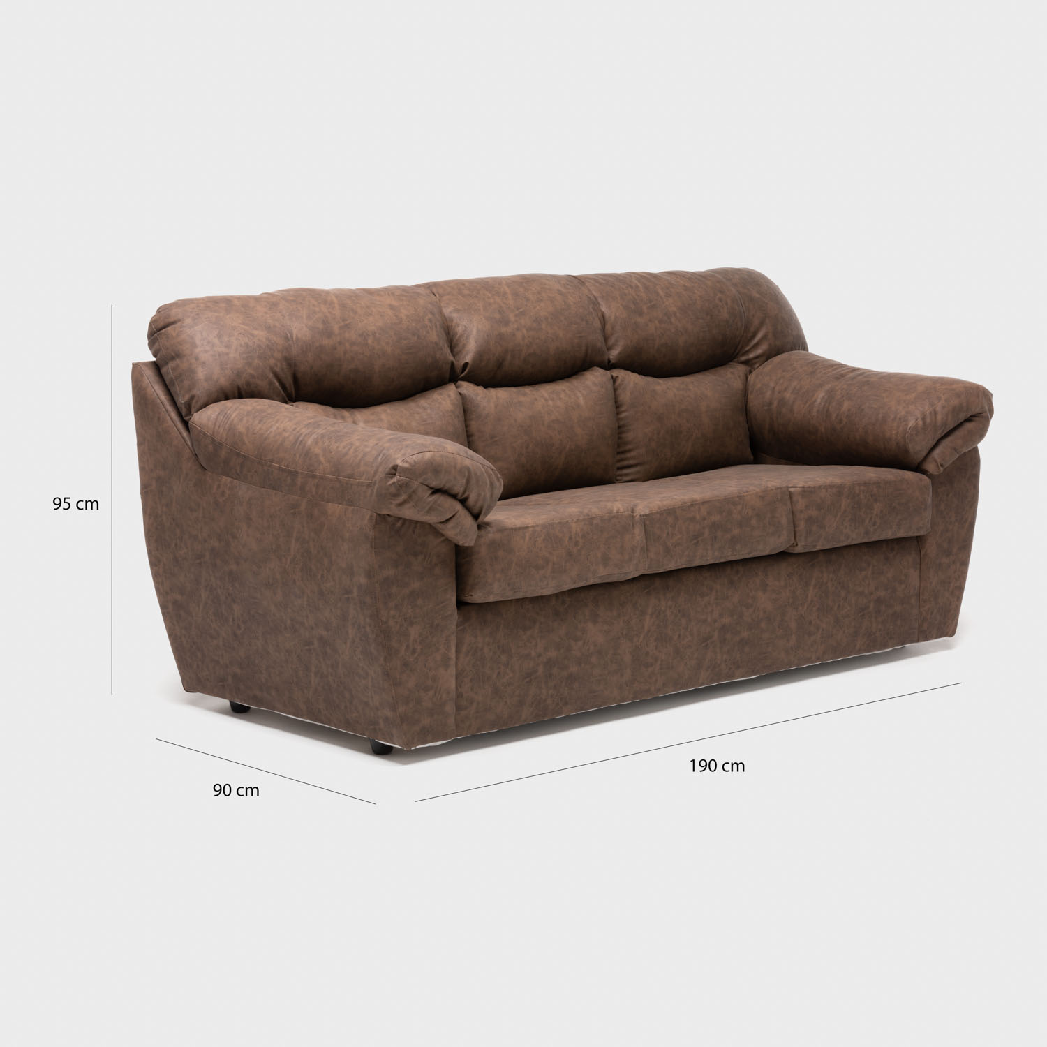 SOFA NEW ZEUS 3CPOS CARAMELO - 2