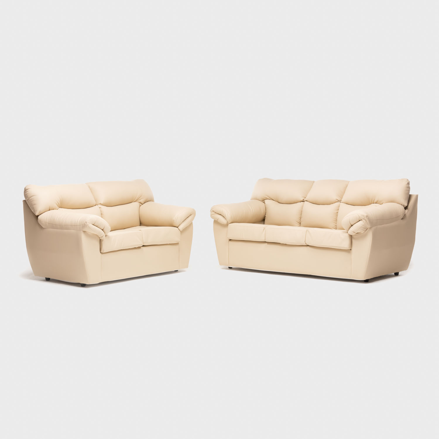 JUEGO LIVING NEW ZEUS 3-2C PU BEIGE - 1