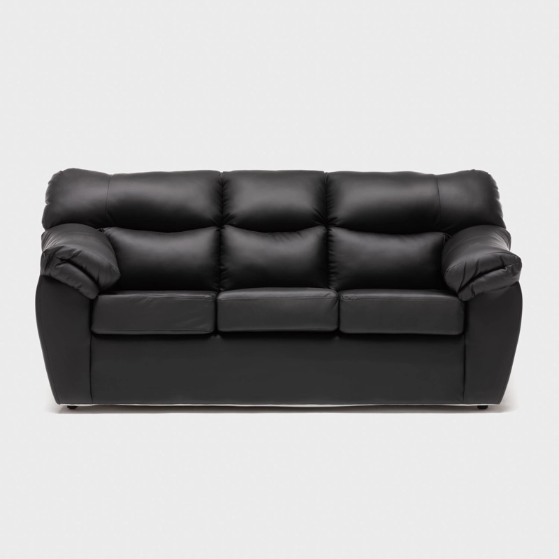 SOFA NEW ZEUS 3CPOS PU NEGRO - 1