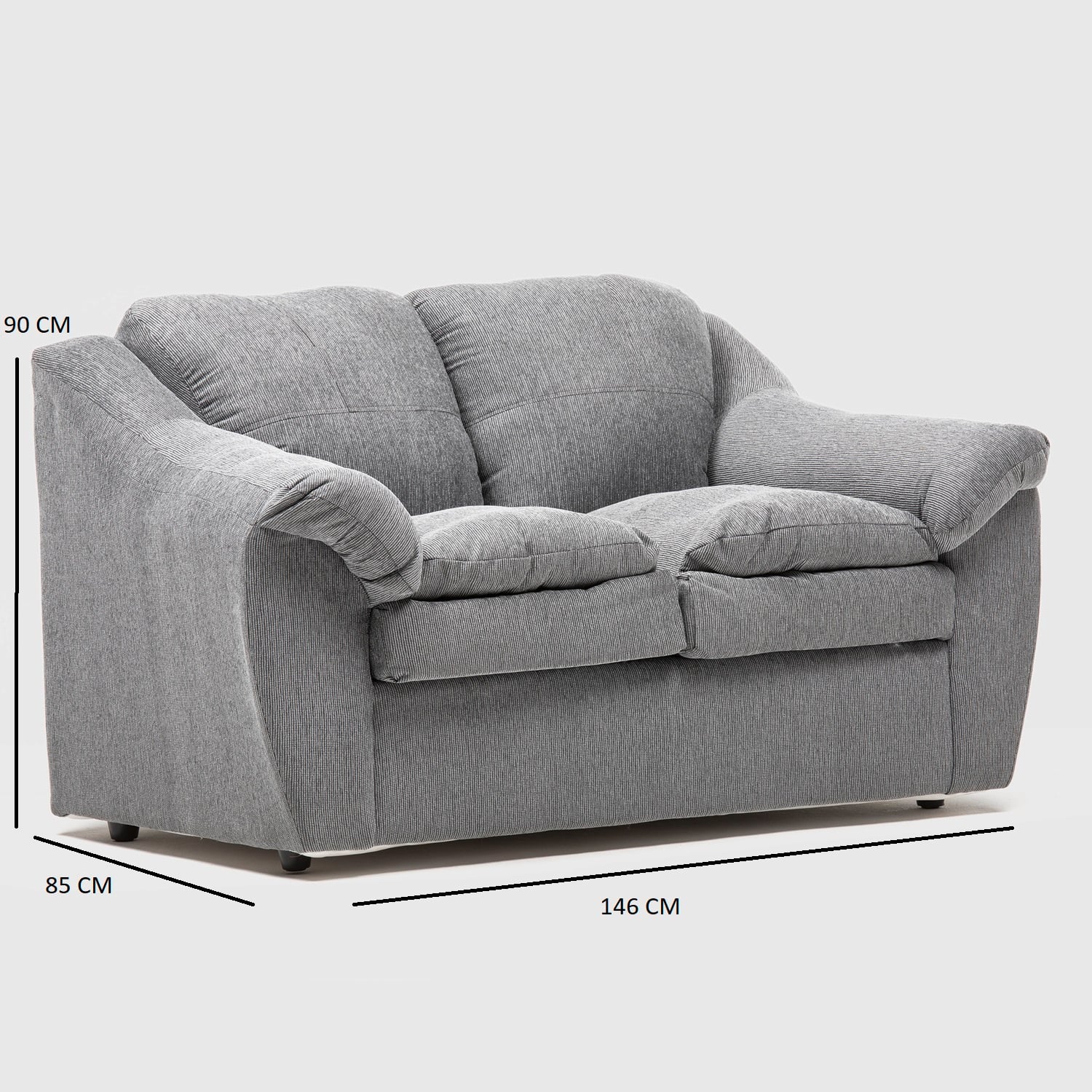 SOFA GALICIA 2CPOS GRIS - 4