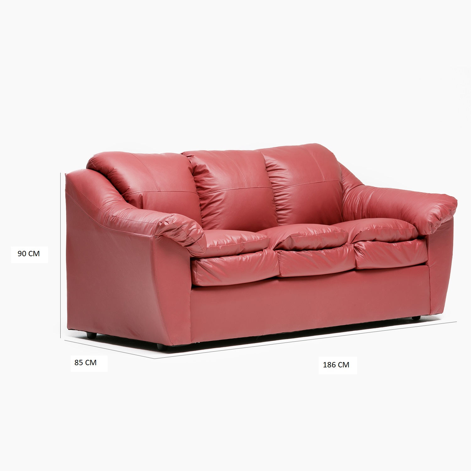 SOFA GALICIA 3CPOS ROJO - 4