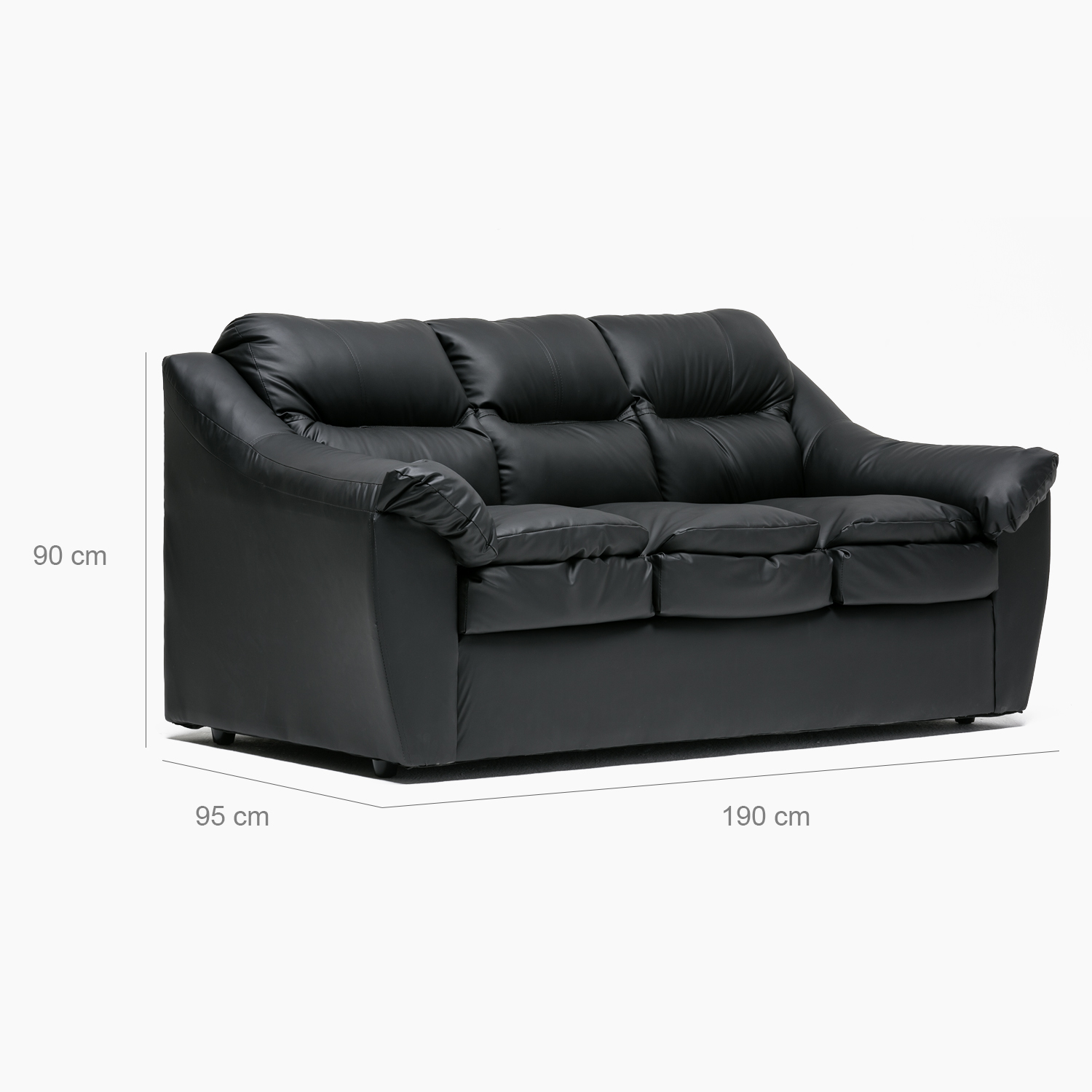 SOFA BALI 3CPOS NEGRO - 2
