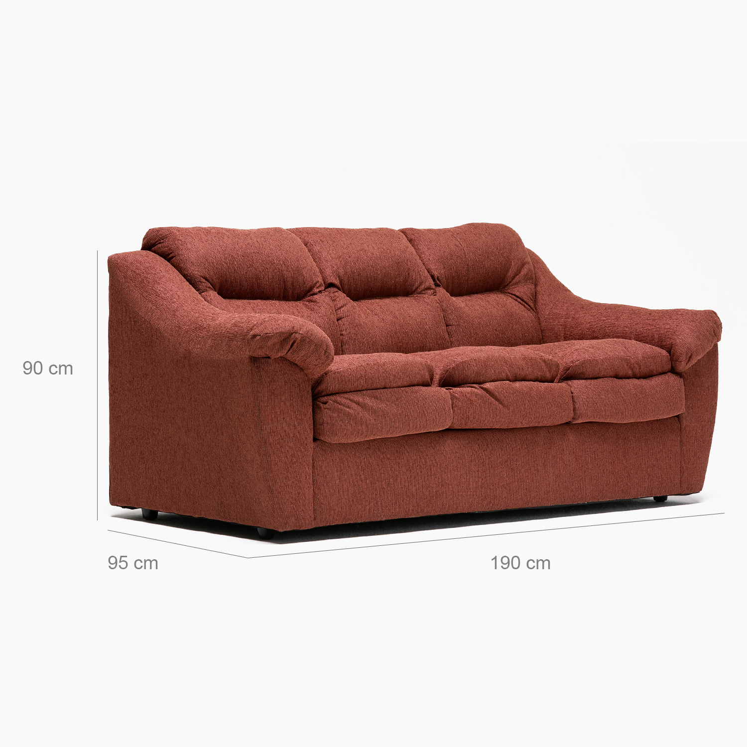 SOFA BALI 3CPOS TERRACOTA - 2