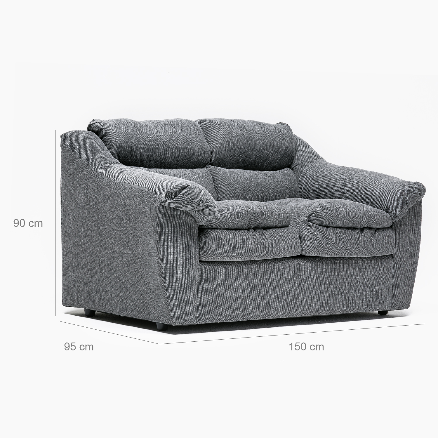 SOFA BALI 2CPOS GRIS - 2