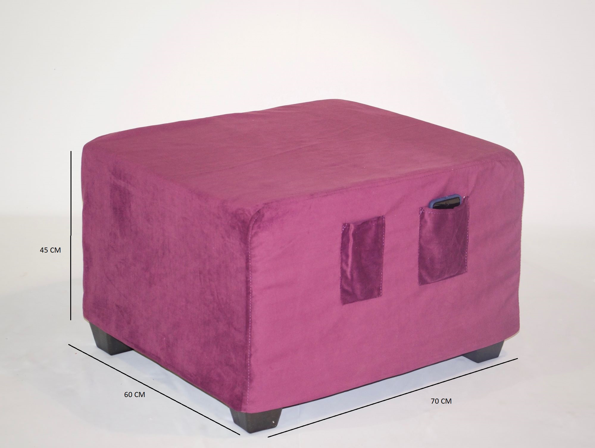 PUFF CAMA SORRENTO MORADO - 4