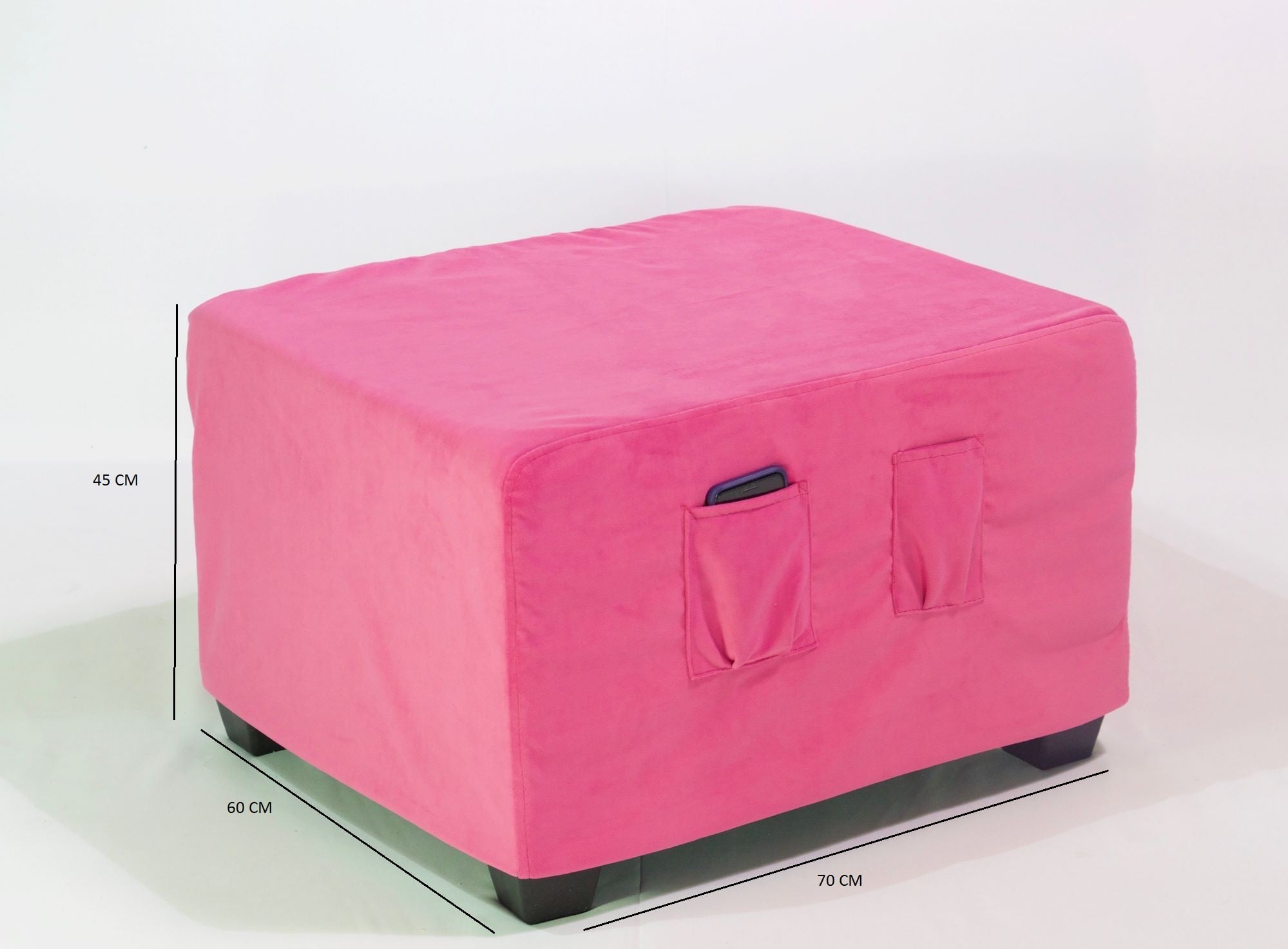 PUFF CAMA SORRENTO ROSADO - 4