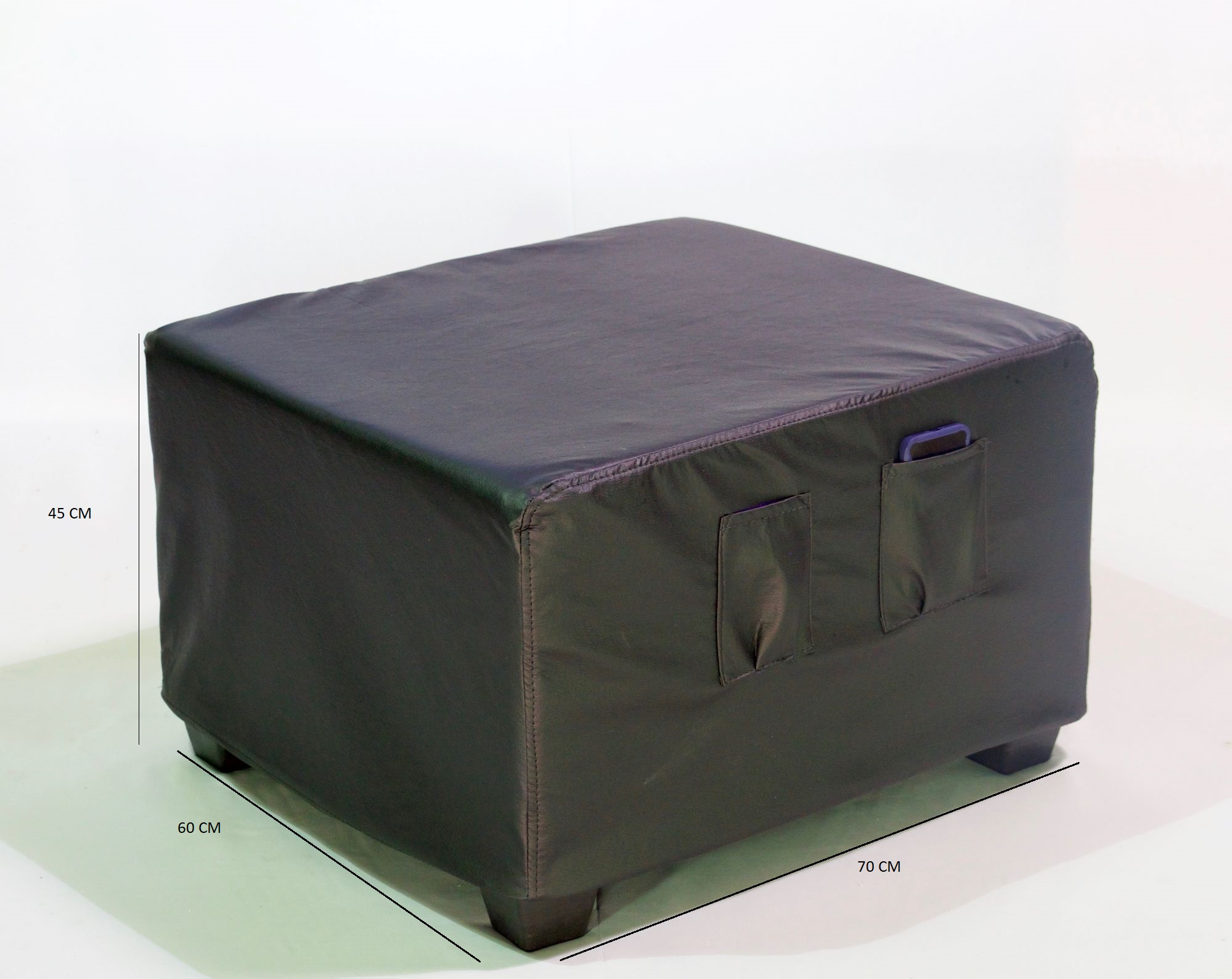 PUFF CAMA SORRENTO NEGRO - 4