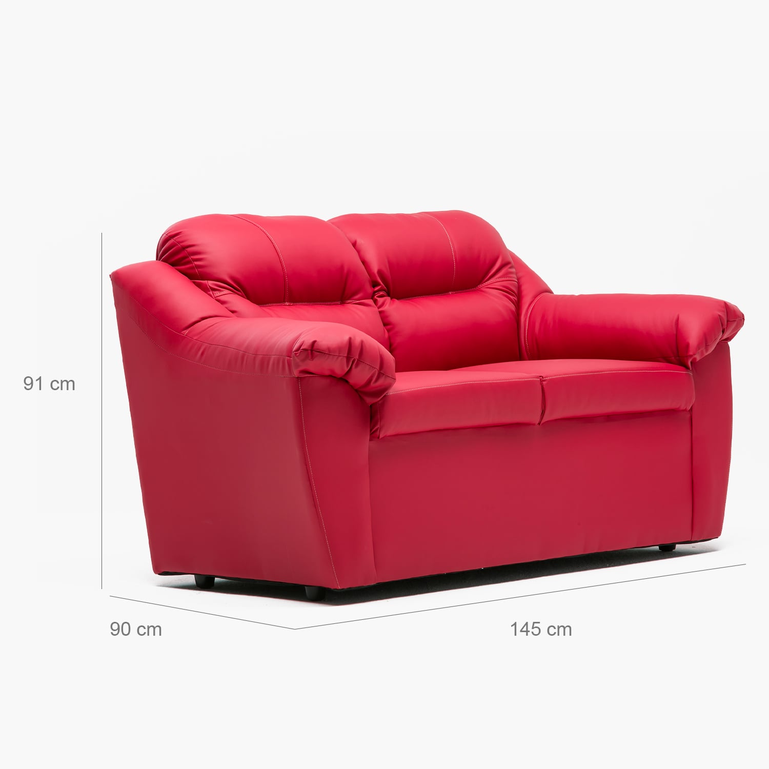 SOFA ASTURIAS 2CPOS ROJO - 2