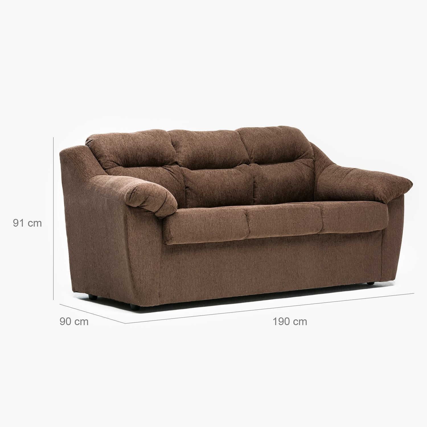 SOFA ASTURIAS 3CPOS CHOCOLATE - 2