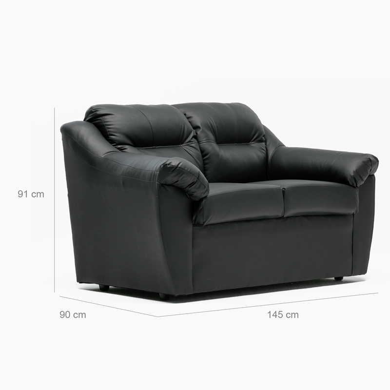 SOFA ASTURIAS 2CPOS NEGRO - 2