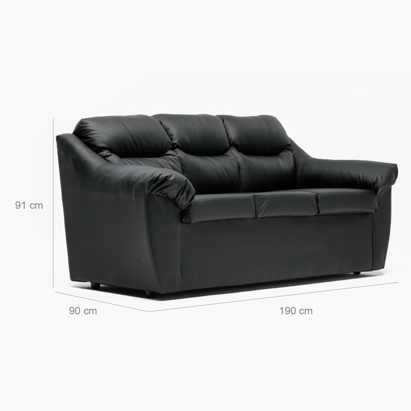 SOFA ASTURIAS 3CPOS NEGRO - 2