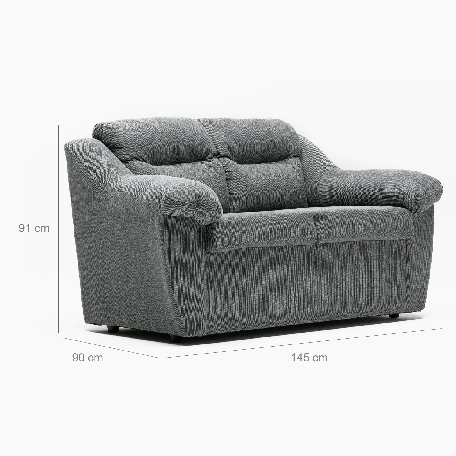 SOFA ASTURIAS 2CPOS GRIS - 2