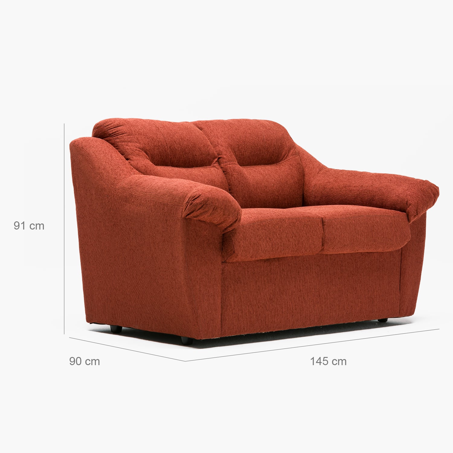 SOFA ASTURIAS 2CPOS TERRACOTA - 2