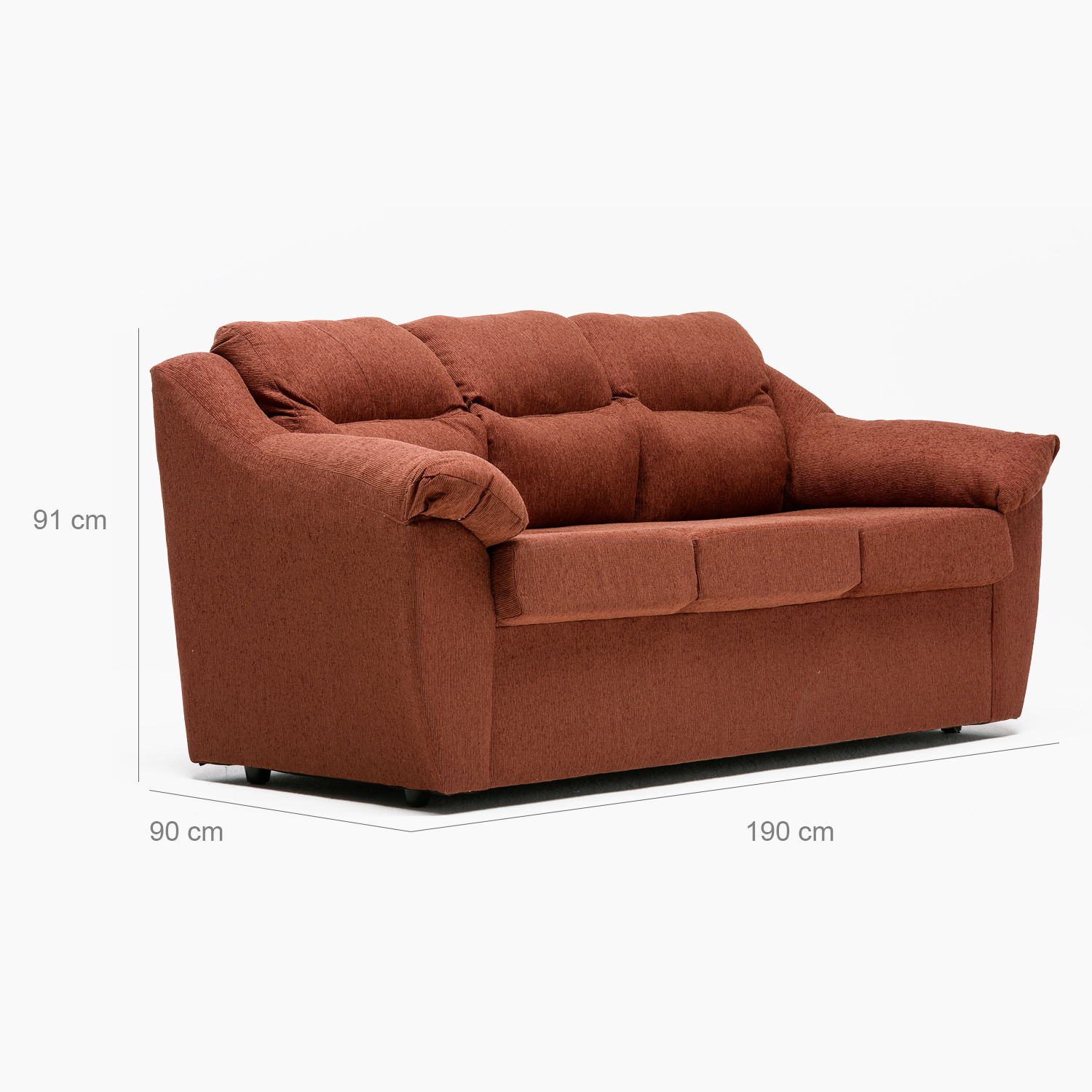 SOFA ASTURIAS 3CPOS TERRACOTA - 2