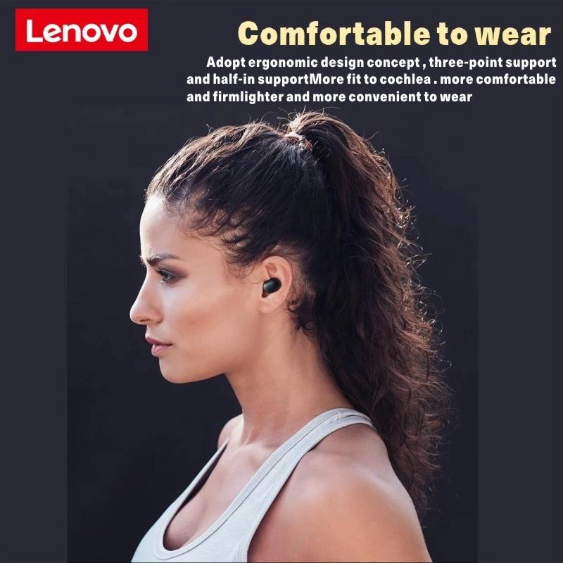 AUDÍFONOS LENOVO HT18 BLUETOOTH NEGRO - 4