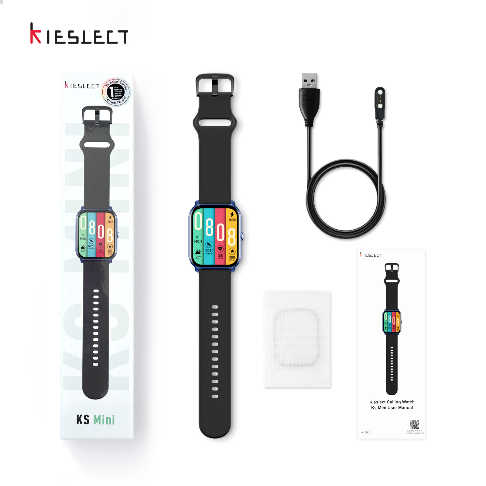 SMARTWATCH KIESLECT KS MINI AZUL LLAMADAS - 5