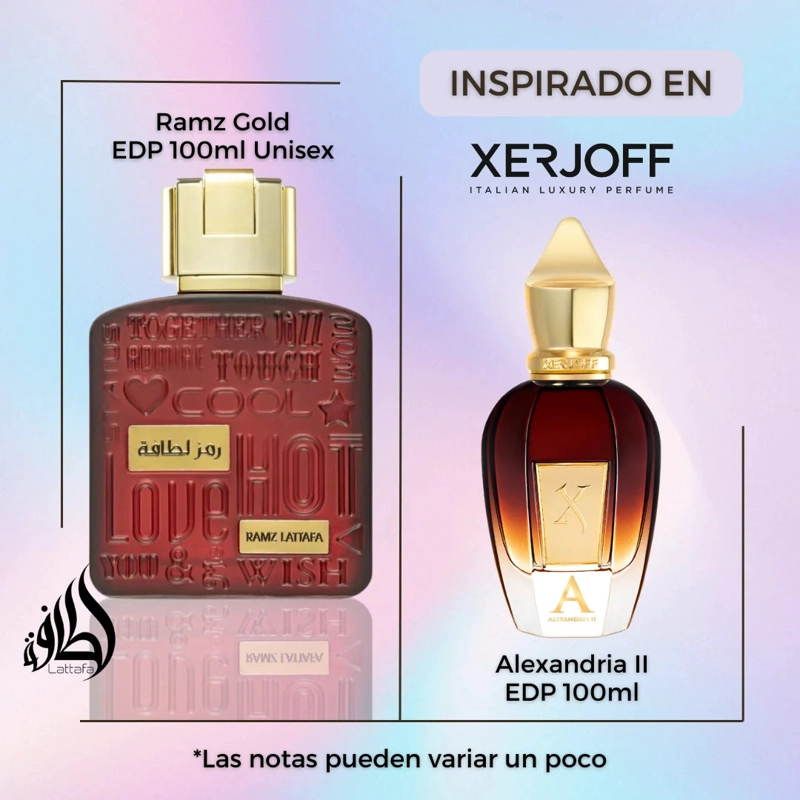 PERFUME LATTAFA RAMZ GOLD UNISEX EDP 100 ML - 3