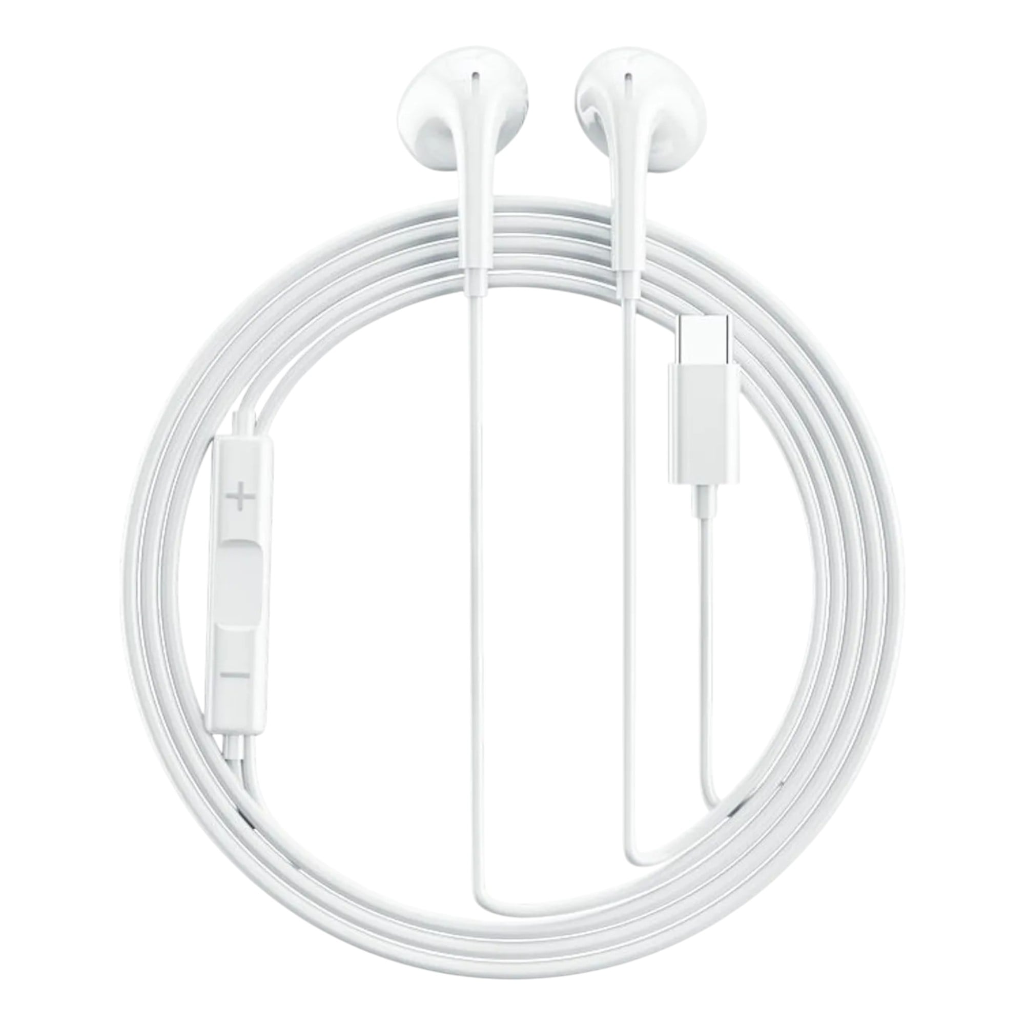AUDIFONOS CON CABLE Y MICROFONO QCY LH1 TIPO C BLANCO - 3