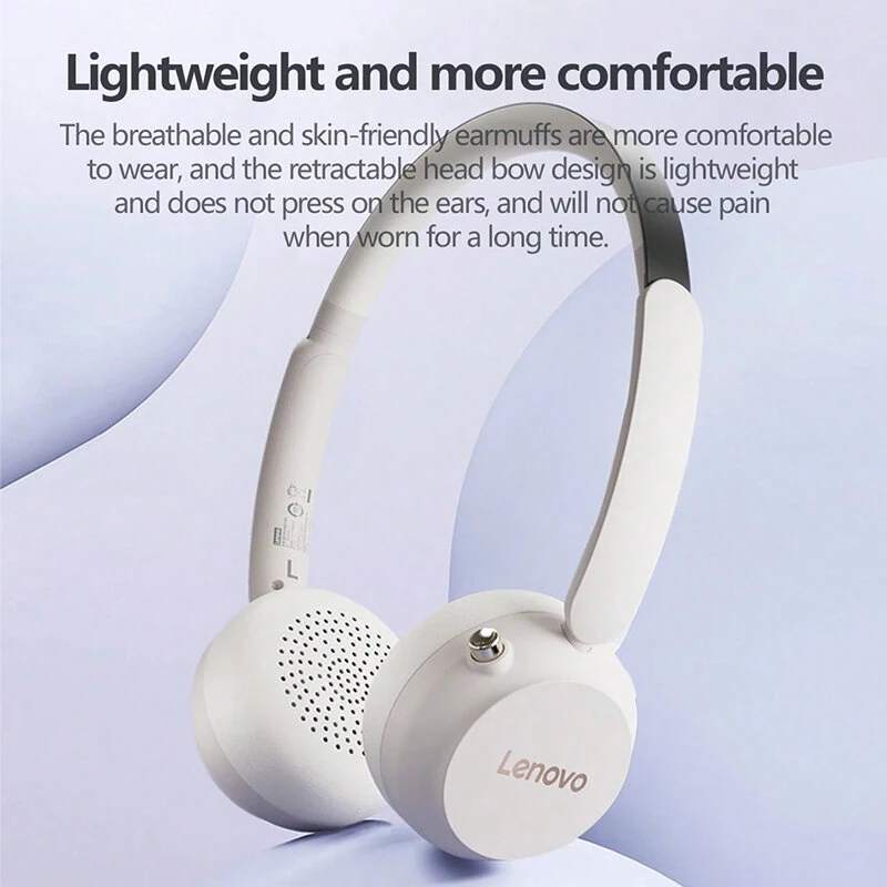 AUDIFONOS LENOVO EB300 BLANCO BLUETOOTH 5.4 - 2